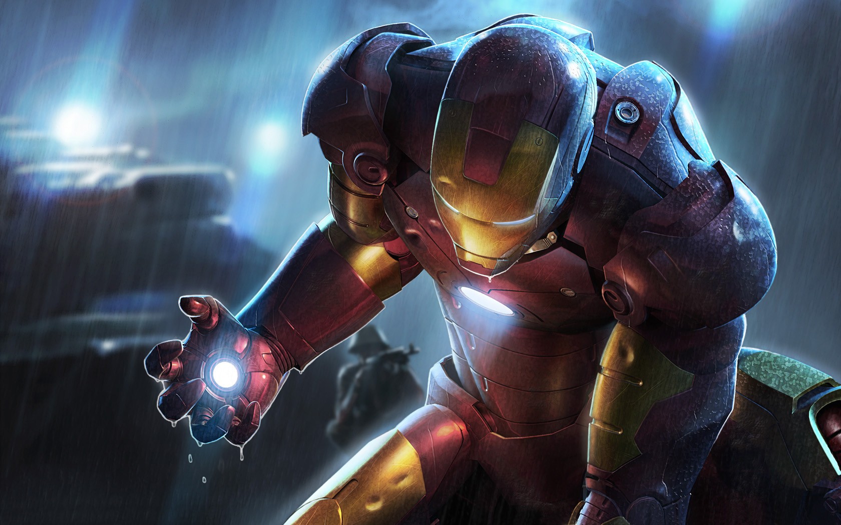 iron man czerwony
