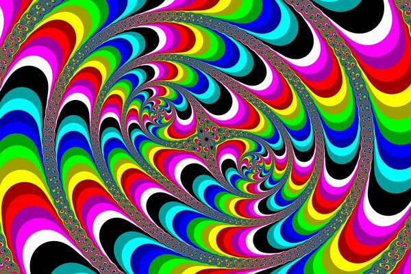 Abstrakcyjna wielobarwna iluzja
