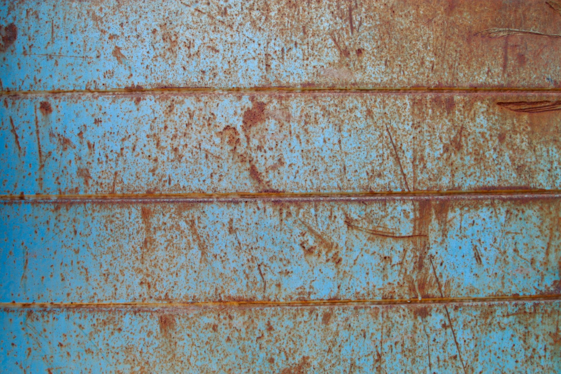 model metaliczny niebieski rusty